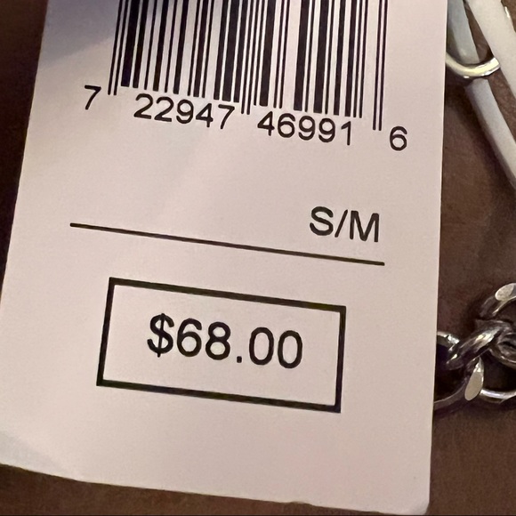 Michael Kors silver crystal Chain Belt S/M NWT - Picture 5 of 6